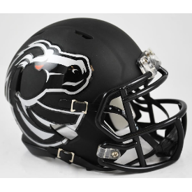 Riddell Boise State Broncos Matte Black Revo Speed Mini Helmet